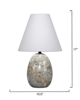 Capsule Travertine Table Lamp Elegant Home Lighting