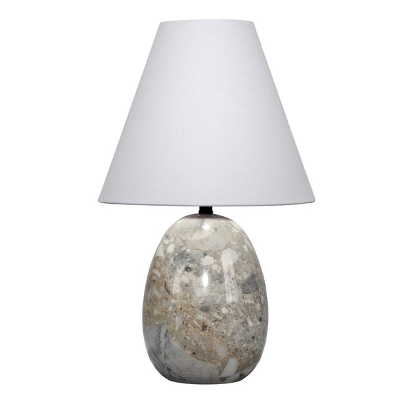 Capsule Travertine Table Lamp Elegant Home Lighting