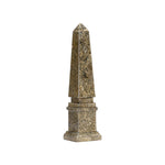 Gold Tortoise Capiz Obelisk Elegance Sculpture