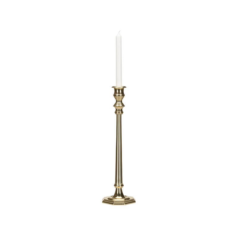 Tall Brass Made With Gold Finish Candleholder