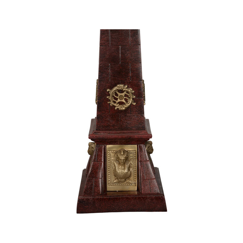 Victory Obelisk Brass Charm Sculpture