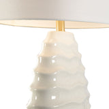 Huaraz Ceramic Design Silk Shade Table Lamp