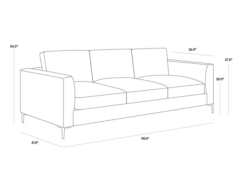 Byward Fabric Upholstered Sofa