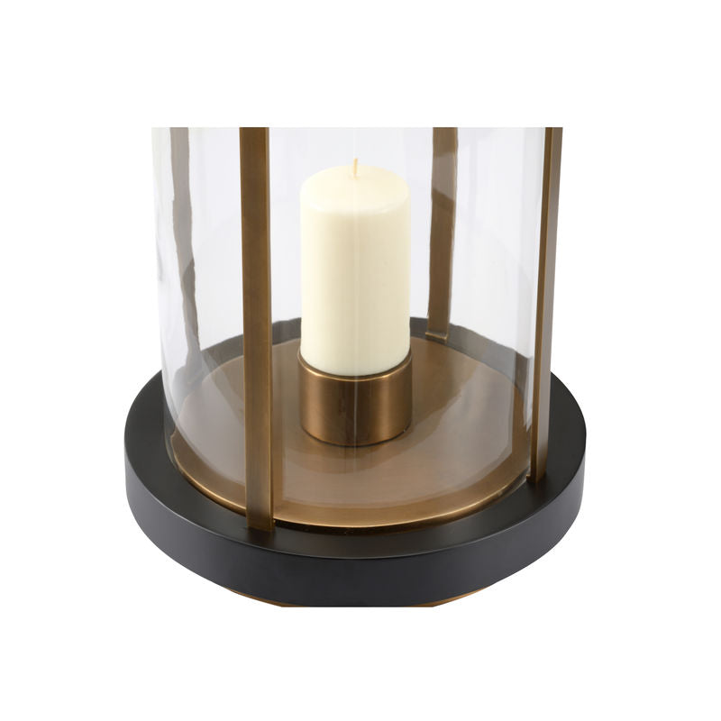 Revere Brass Circle Design Candleholder