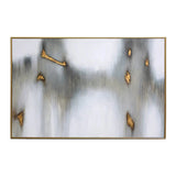 Water Marks Hand Wall Art With Gold Floater Frame