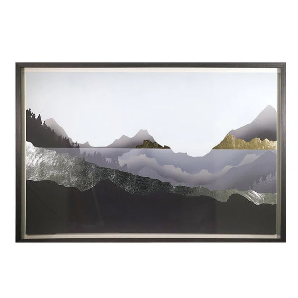 Great Exploration 60" x 40" Charcoal Frame Luxe Art