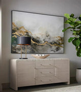 Paradise Found Luxe Wall Art with Gold Leaf Accents