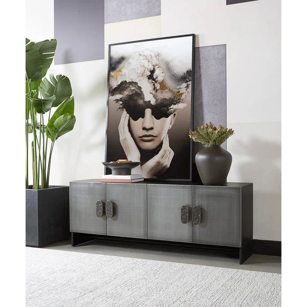 Beautiful Mind 40" X 60" Black Frame Luxe Wall Art