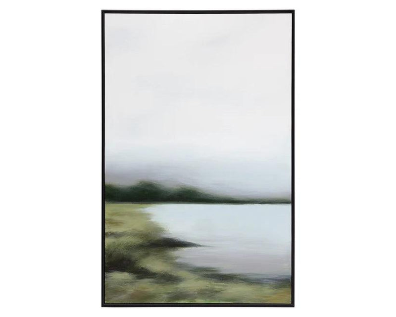 Lakeside Views Set Of 2 Hand-Painted Wall Art