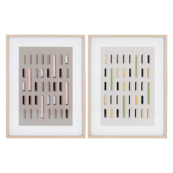 Door To Door Luxe Art Set Of 2 With Natural Wood Frames