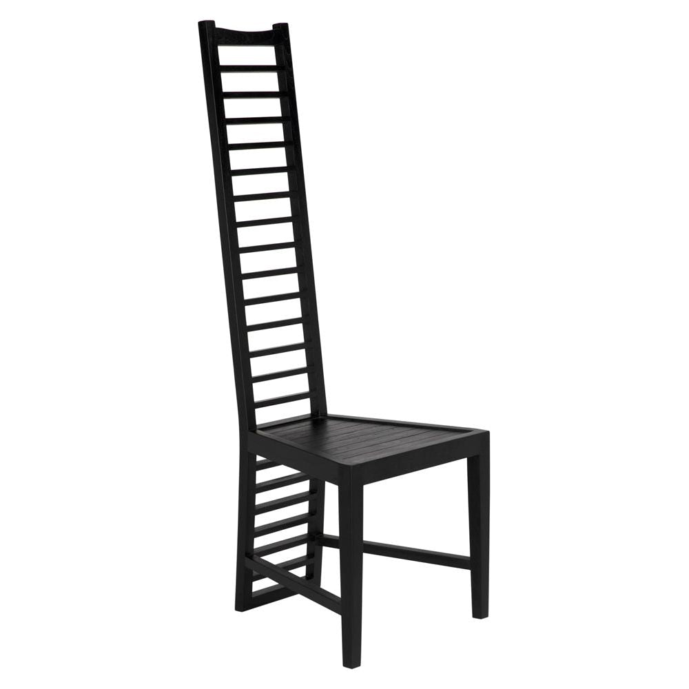 Morris Wooden Black Dining Chair