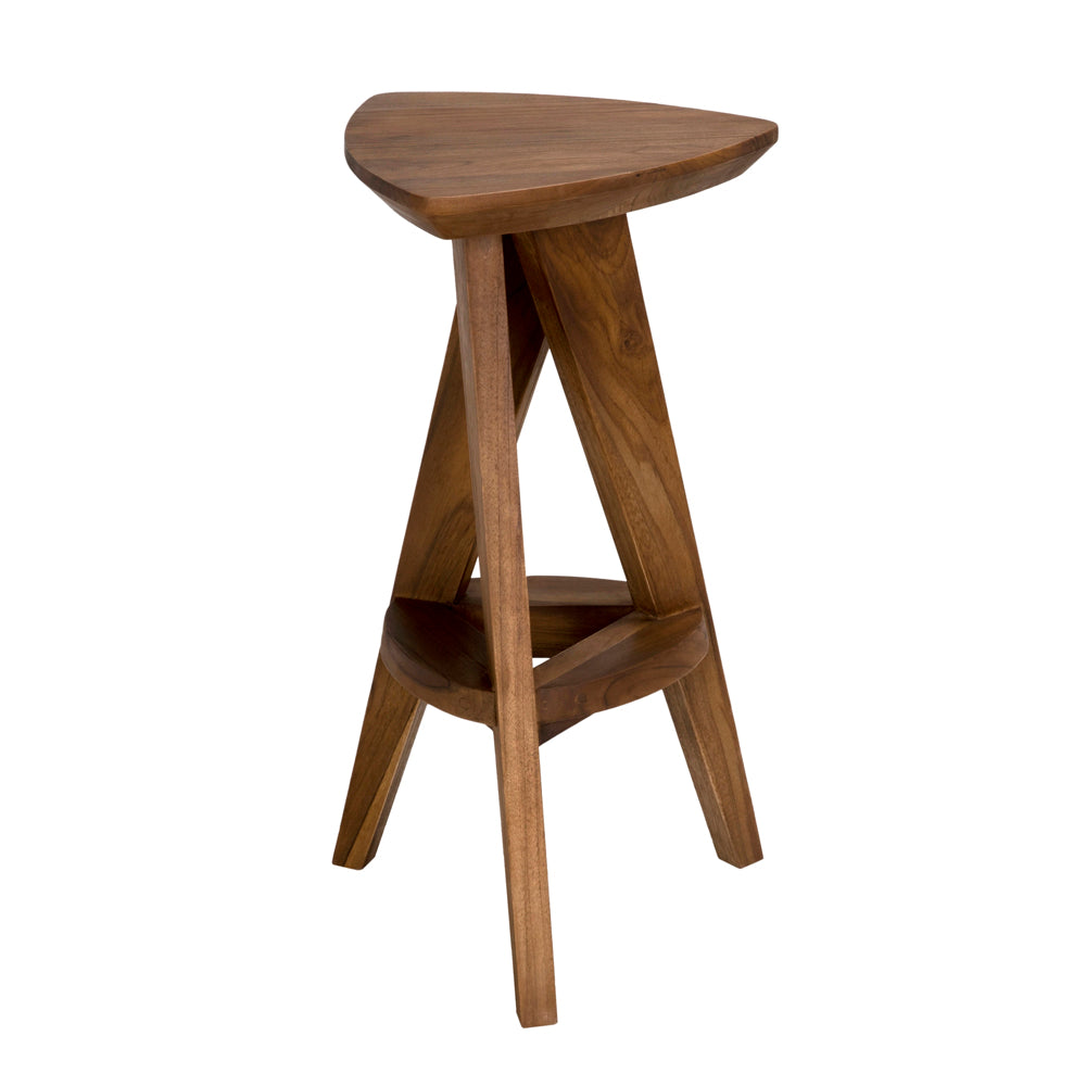 Twist Wood Made Counter Stool - LOOMLAN - Noir - Counter Stools