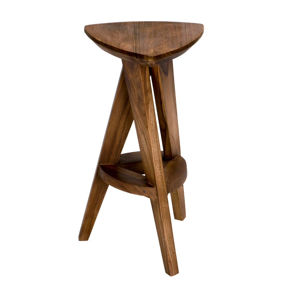 Twist Wood Made Counter Stool - LOOMLAN - Noir - Counter Stools