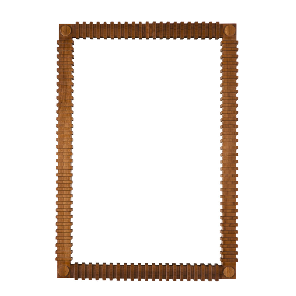 Rift Wood Framed Rectangular Wall Mirror