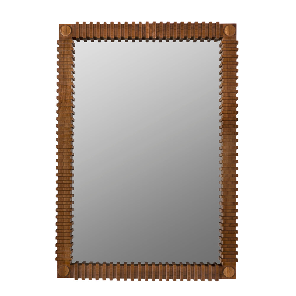 Rift Wood Framed Rectangular Wall Mirror