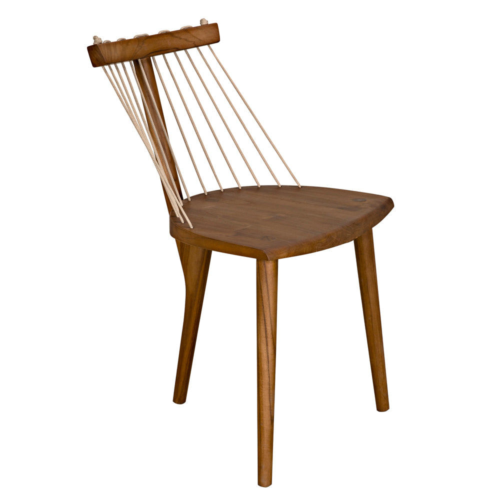 Lino Teak Wood Framed Dining Chair