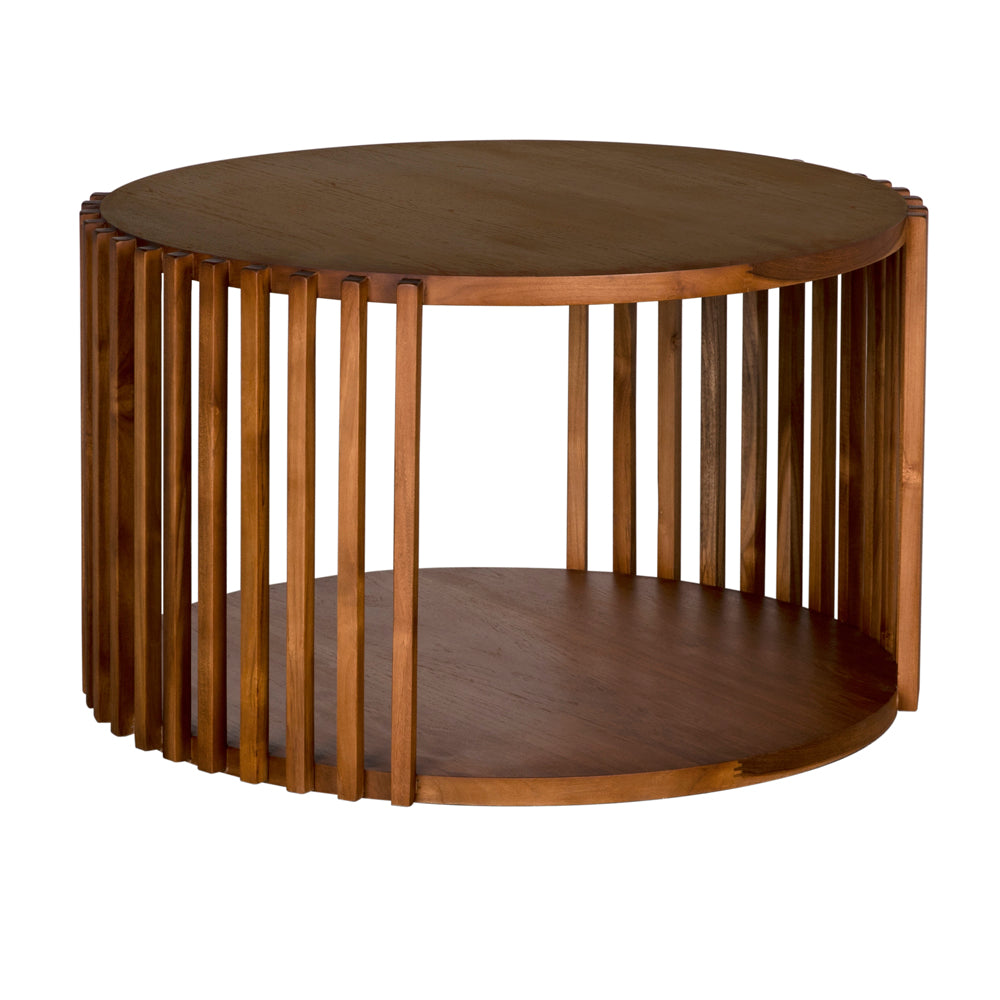 Roderick Wooden Round Cocktail Table