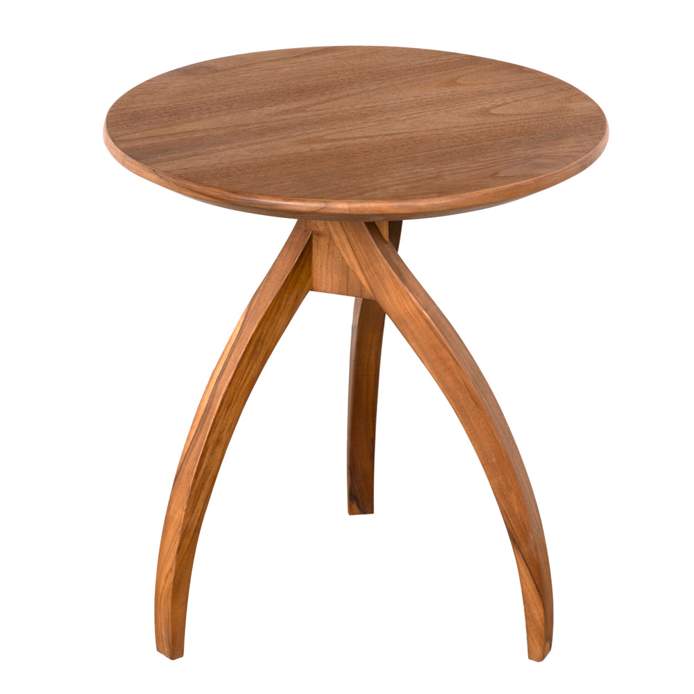 Vikram Wooden Round Side Table