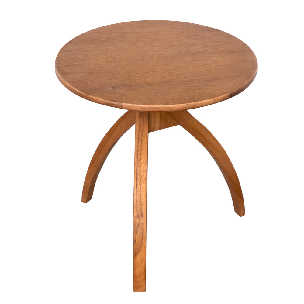 Vikram Wooden Round Side Table