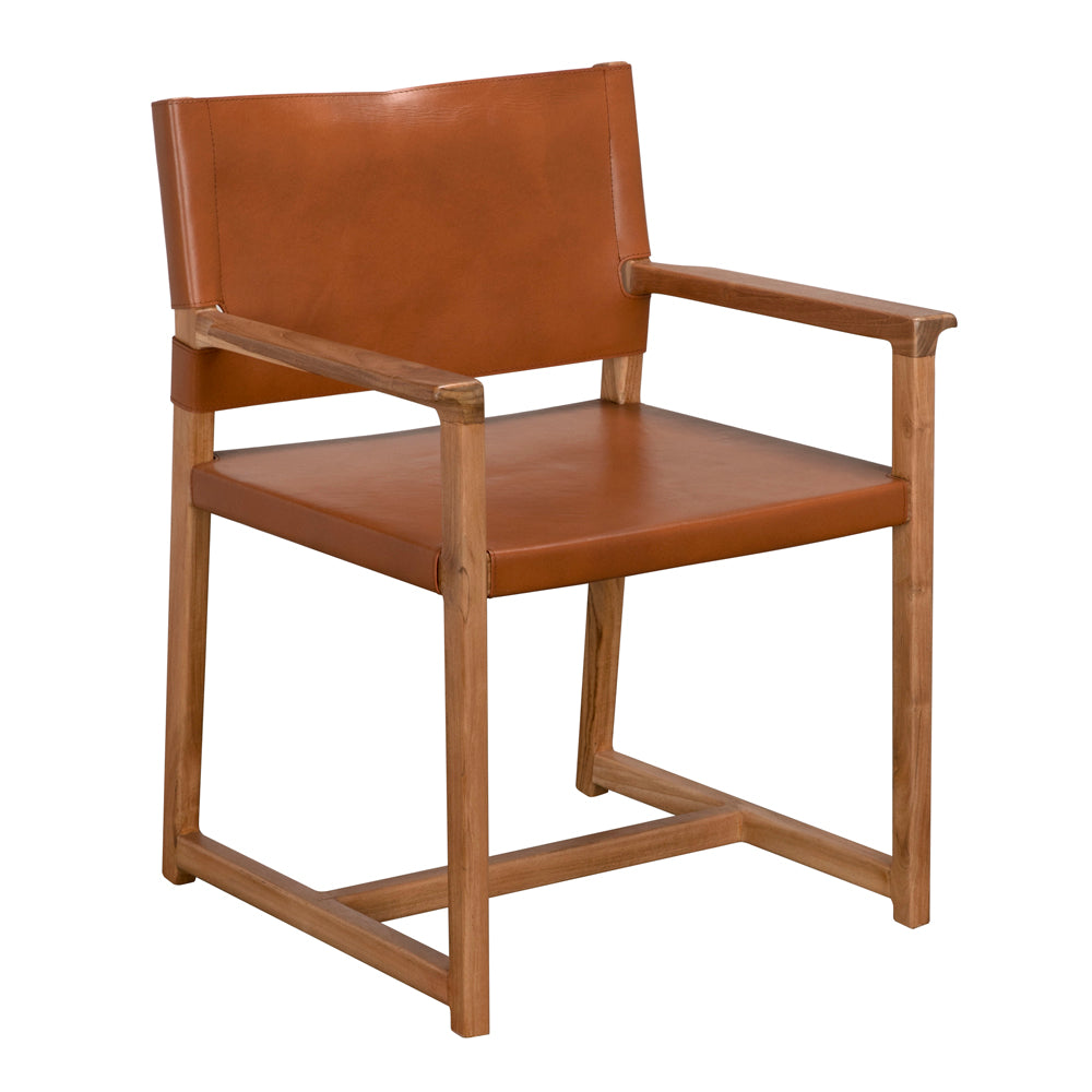 Xavier Tobacco Leather Dining Chair