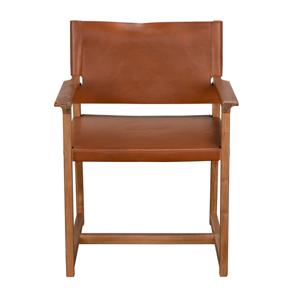 Xavier Tobacco Leather Dining Chair