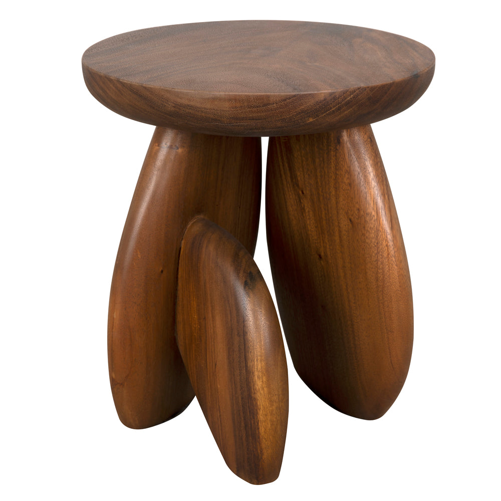 Boko Wooden Round Side Table