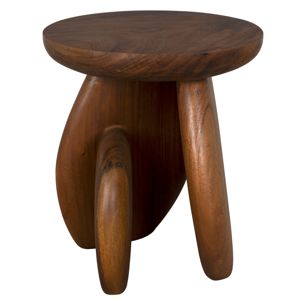 Boko Wooden Round Side Table