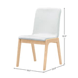 Arizona Polyester Upholstered Armless Dining Chair