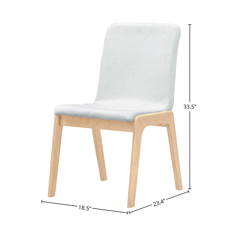 Arizona Polyester Upholstered Armless Dining Chair