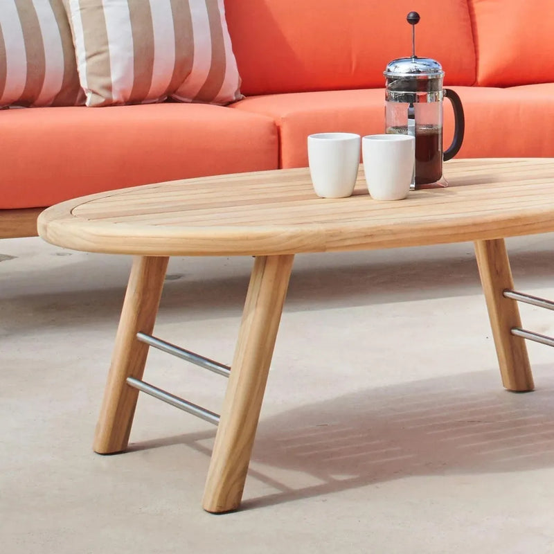 Aalto Oval Outdoor Teak Coffee Table