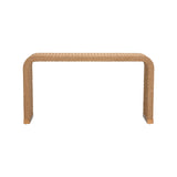 Abaca Rope Warppeed Waterfall Console Table-Console Tables-Chelsea House-LOOMLAN