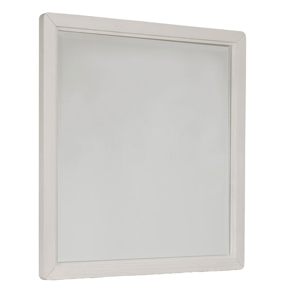 Abaco Wood Frame White Wall Mirror