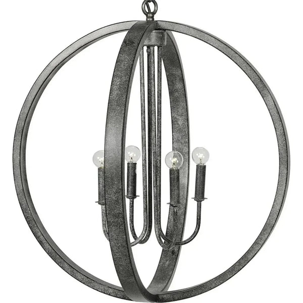 Abel Silver Metal Pendant - LOOMLAN - Noir - Pendants