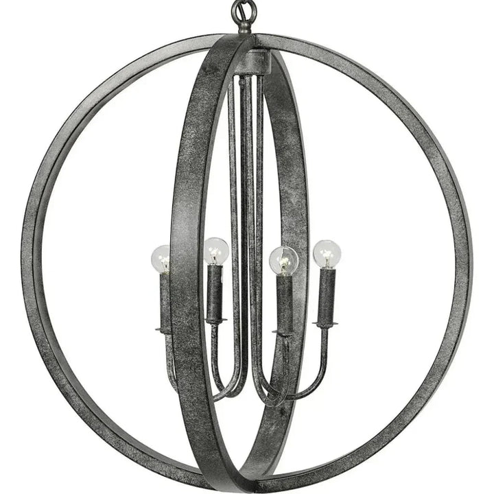 Abel Silver Metal Pendant - LOOMLAN - Noir - Pendants