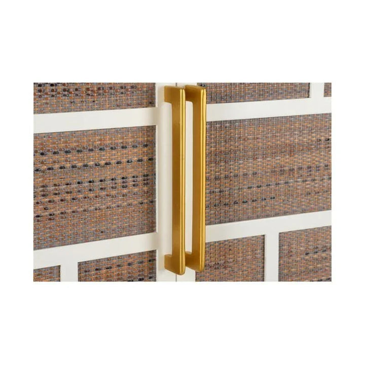 Abel Wood Framed White Cabinet - LOOMLAN - Chelsea House - Accent Cabinets