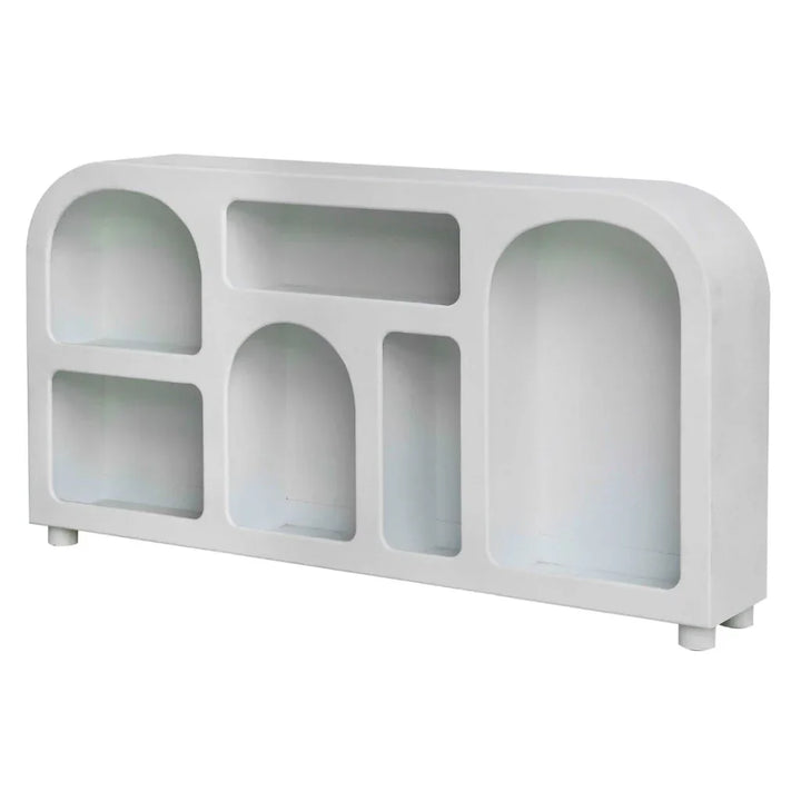 Abode Wooden White Console Table - LOOMLAN - Artesia - Console Tables