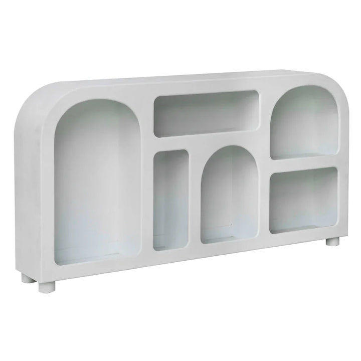 Abode Wooden White Console Table - LOOMLAN - Artesia - Console Tables