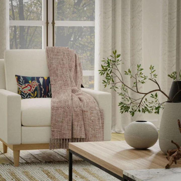 Aby Abstract Throw Blanket-Outdoor Blankets-LOOMLAN-LOOMLAN