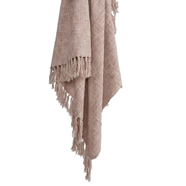 Aby Abstract Throw Blanket-Outdoor Blankets-LOOMLAN-Khaki-LOOMLAN