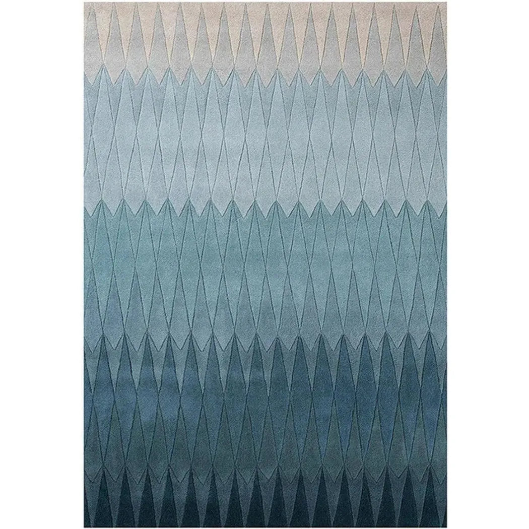 Acacia Blue Ombre Handmade Wool Rug Design