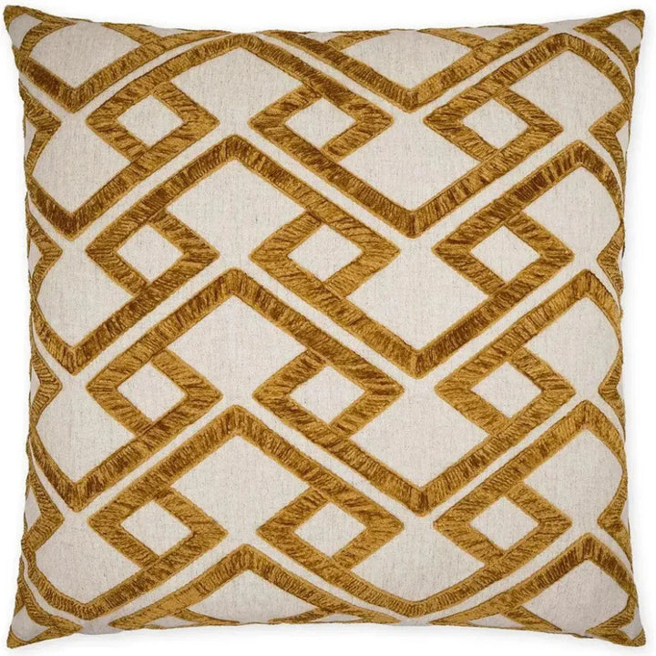 Accolade Amber Geometric Gold Large Throw Pillow Insert - LOOMLAN - D.V. Kap - Throw Pillows