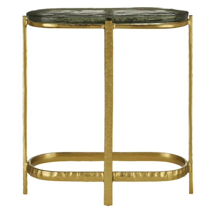 Acea Gold Side Table - LOOMLAN - Currey & Co - Side Tables