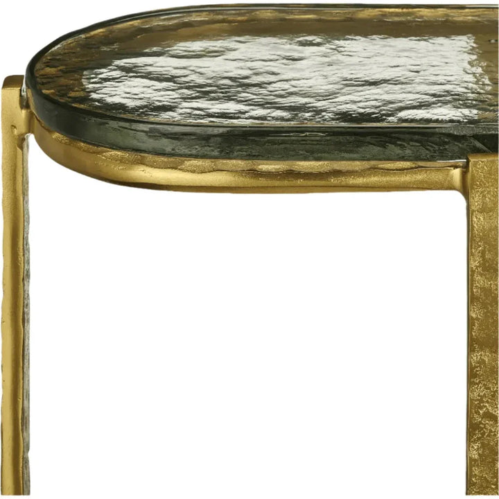 Acea Gold Side Table - LOOMLAN - Currey & Co - Side Tables