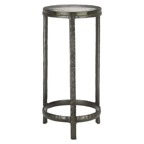 Acea Graphite Drinks Table - LOOMLAN - Currey & Co - Side Tables