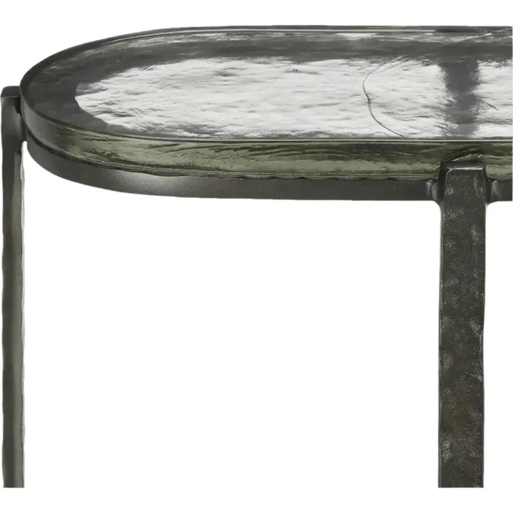 Acea Graphite Side Table - LOOMLAN - Currey & Co - Side Tables