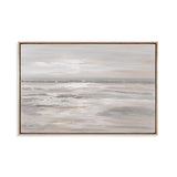 Acrylic Painted Silver Landscape Wall Art