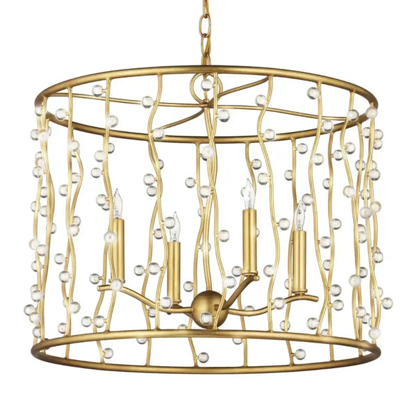 Adagio Iron Framed Gold Chandelier