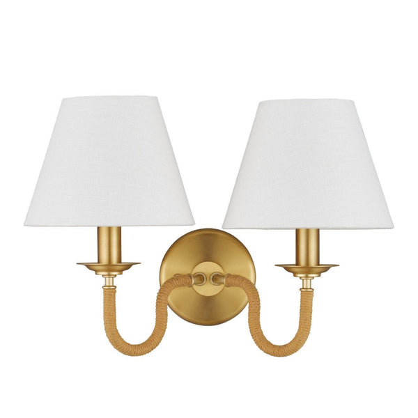 Adala Metalic Gold Wall Sconce