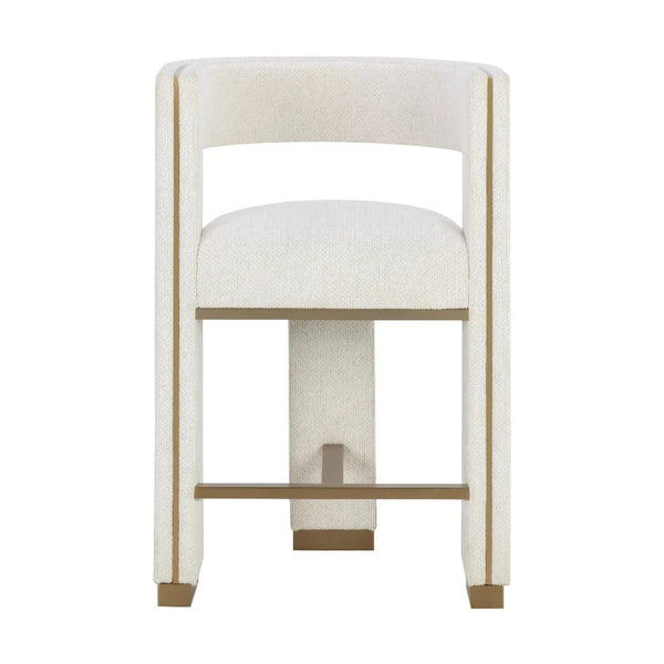 Adamina Polyester Upholstered Counter Stool