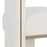 Adamina Polyester Upholstered Counter Stool